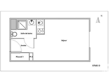 vente appartement 1 pièce 19 m²