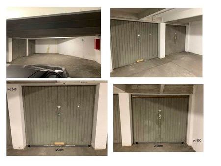 vend garage box en sous sol sécurisé