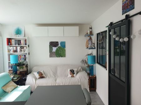 appartement deux pièces 36 m² dans le centre de chevry en rez-de-jardin