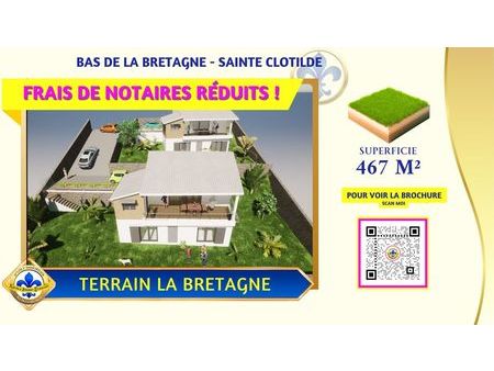 terrain 467 m² saint-denis