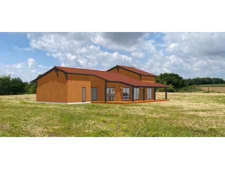 vente terrain avec projet de construction maison ossature bois