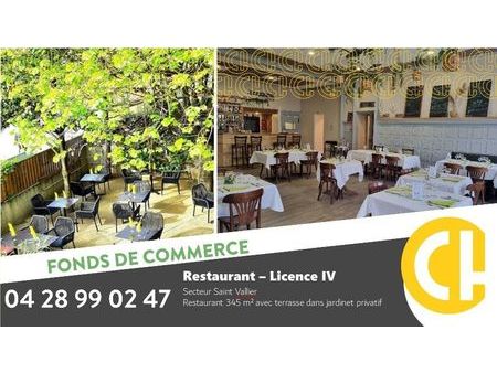 fonds de commerce restaurant  bar 345 m²