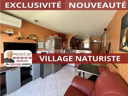 immo'cap - au village naturiste - studio entierement renove - 23 m2 - a vendre au calme su