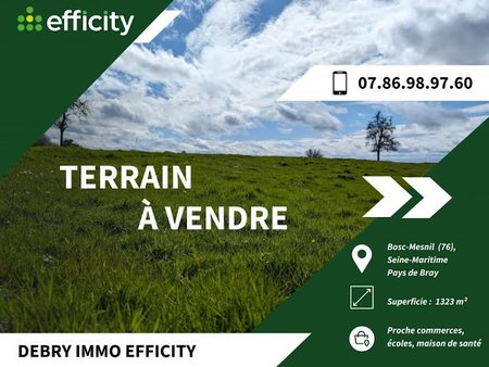 vente terrain 1323 m²