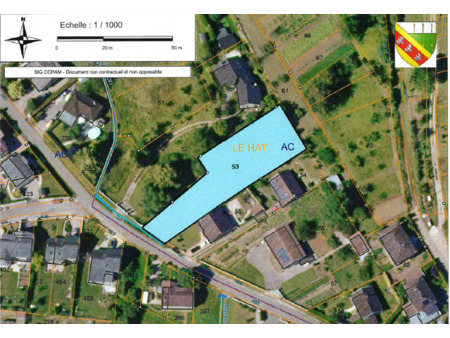 en vente terrain non constructible 1 400 m² – 127 800 € |montauville