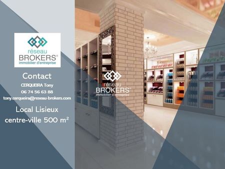 local commercial 500 m² lisieux