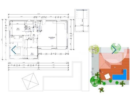 projet de construction villa avec garage sur 320m2 de terrain