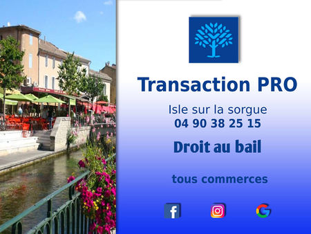 cession droit au bail local 130 m²