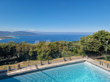 tres belle villa vue mer avec piscine olmeto corse du sud