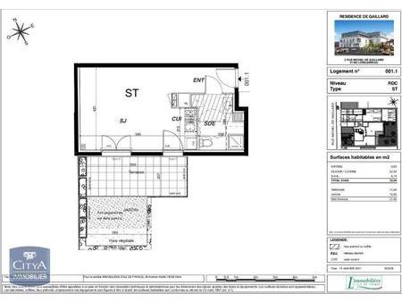 location appartement longjumeau (91160) 1 pièce 33m²  660€