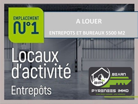 location local commercial 5500m2 lons 64140 - 25000 € - surface privée