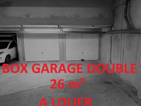 grand garage / box double -2 places véhicules - rue villas paradis - secteur vauban / bret