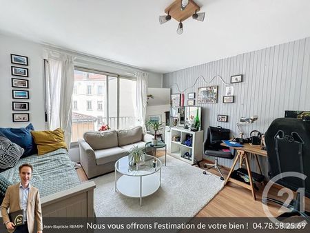 appartement f2 à vendre - 2 pièces - 49 95 m2 - lyon - 69007 - rhone-alpes
