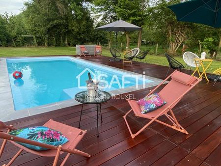vente maison piscine à arromanches-les-bains (14117) : à vendre piscine / 210m² arromanche