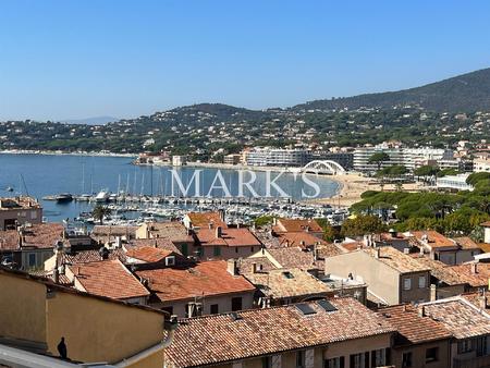 sainte-maxime centre ville appartement de satnding 5 pieces vue panoramique mer