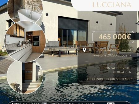 vend maison avec piscine lucciana