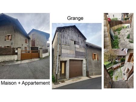 maison t5 100m² + appartement + grange + parcelle agricole