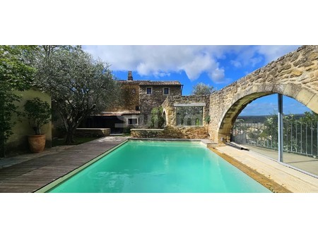 charmante propriété avec jardin  piscine et vue sur la provence ref460tv proche grignan  c