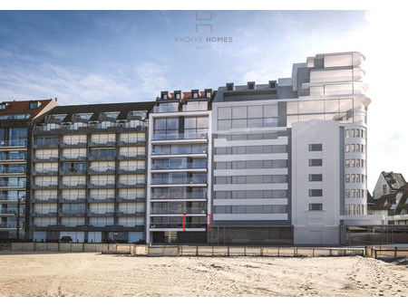 instapklaar nieuwbouw-appartement met frontaal zeezicht aan het albertstrand