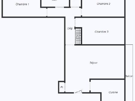 location appartement 4 pièces 79 m²