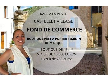 vente commerce 47 m² le castellet (83330)