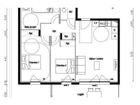 vente appartement 3 pièces 62 m² vias (34450)