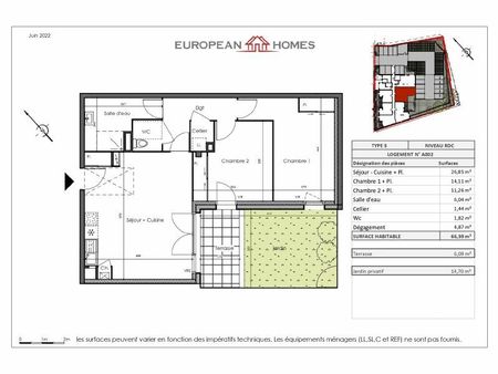 appartement geneston m² t-2 à vendre  239 900 €