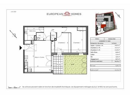 appartement pont-saint-martin m² t-2 à vendre  239 900 €