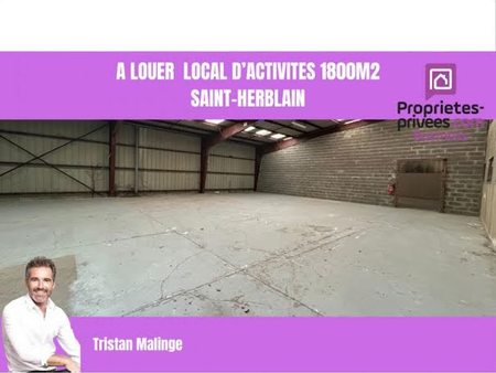 location locaux professionnels 1800 m²