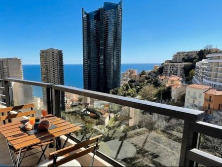 face à la tour odéon :type 2 avec terrasse et vue mer