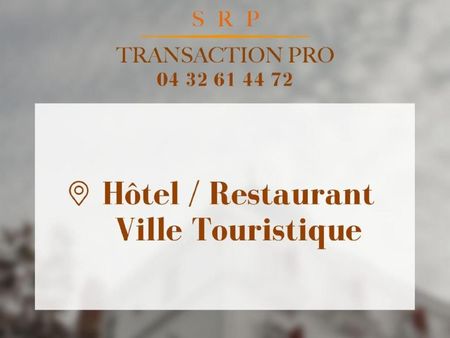 fonds de commerce hôtel  restaurant orange