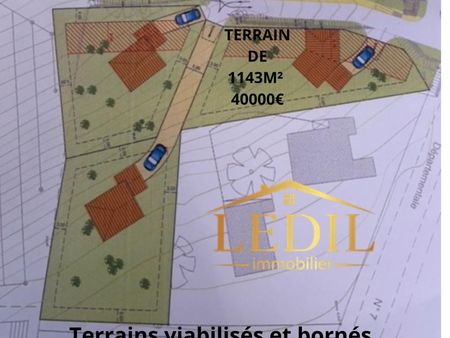terrain 1 134 m² moissac 82200