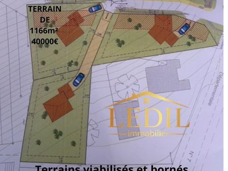 terrain 1 166 m² moissac 82200