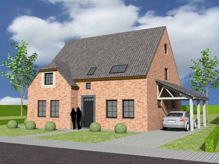 nieuw te bouwen alleenstaande woning met vrije keuze van architectuur te mont-de-l'enclus.