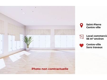 location commerce 1 pièce 56 m² saint-pierre (97410)