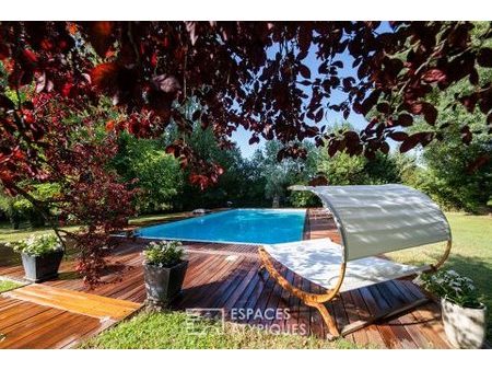 maison d'architecte avec jardin et piscine