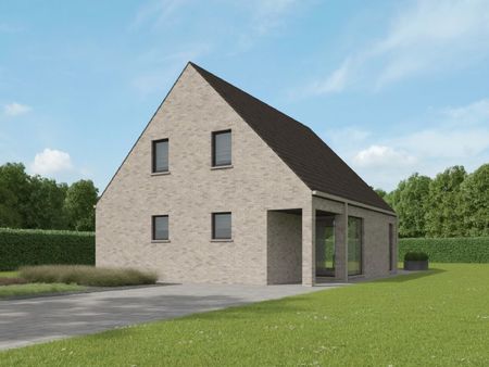 nieuw te bouwen alleenstaande woning met vrije keuze van architectuur te waregem.