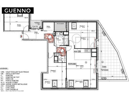 appartement neuf - 108.82m² - mordelles (35310)