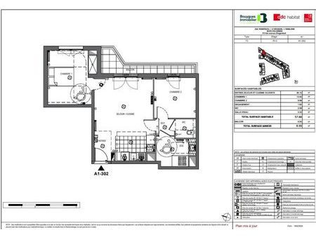 location appartement 3 pièces 58 m²