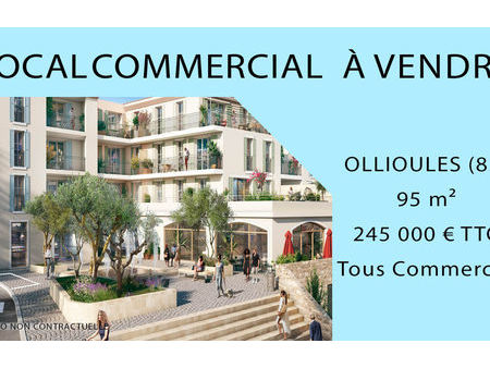 vente commerce 95 m² ollioules (83190)