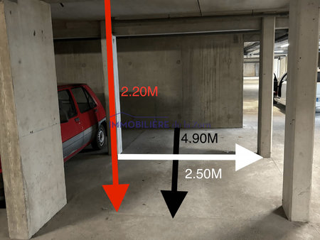 place de parking en sous-sol
