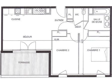 appartement t3 de 59 m²