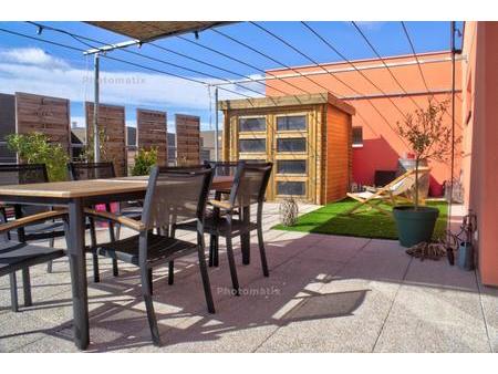 superbe appartement t3 toit-terrasse avec double garage à castelnau-le-lez