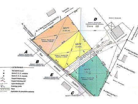 vente terrain 1201 m² villeréal (47210)