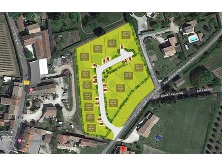 vente terrain à construire 262 m² chamaret (26230)