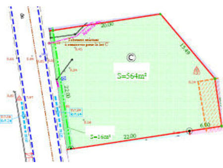 terrain challans 560 m2