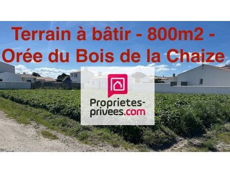 en vente terrain constructible 8 ares – 621 000 € |noirmoutier-en-l'île