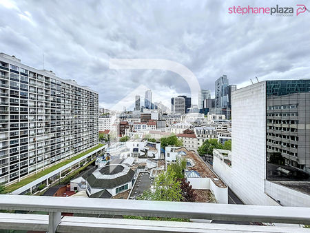 puteaux - appartement 4 pièces 93m² avec balcons - vue panoramique sur paris