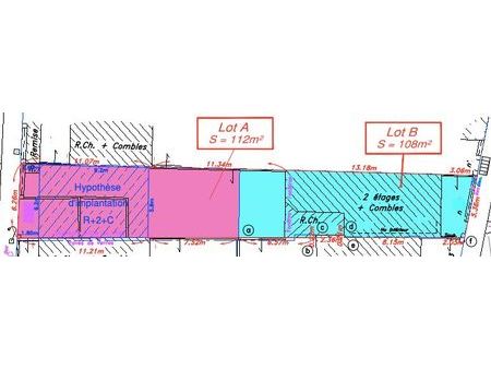 terrain constructible + rénovation