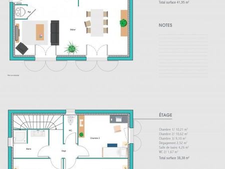 maison 4 pièces 80 m²